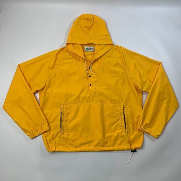 Vintage Mountain Equipment Jacket Mens L Yellow Nylon Blend Anorak Windbreaker - Picture 2 of 15